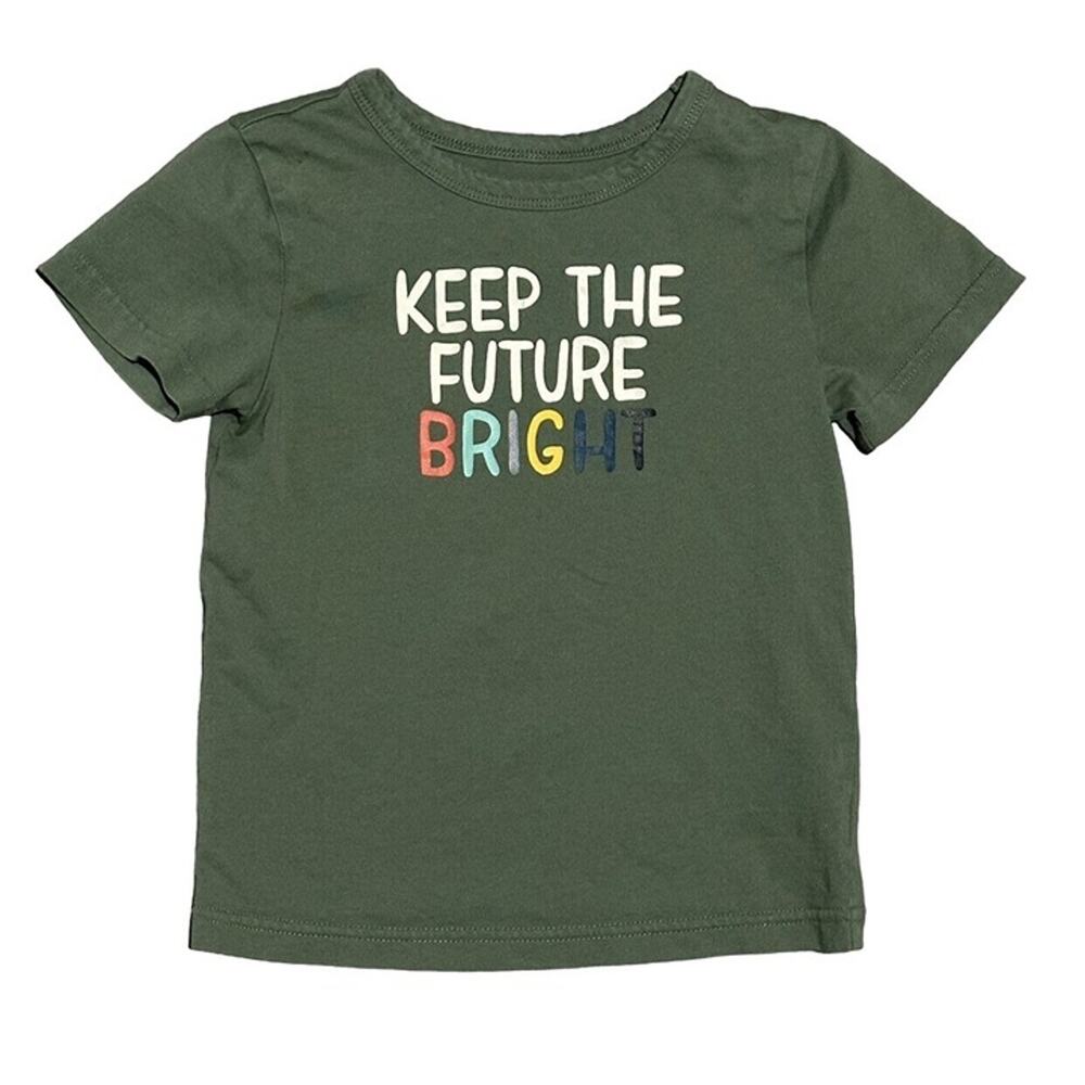 Cat&Jack “Keep The Future Bright” Green Shirt Sz. 5T